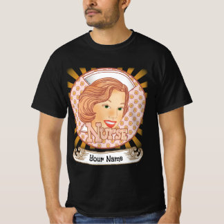 Camiseta Enfermero de pelo marrón claro