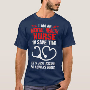Camiseta Enfermero de Salud Mental Profesional Psiquiátric