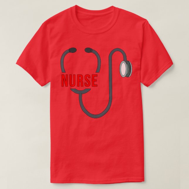 Camiseta Enfermero de Stethoscope (Diseño del anverso)