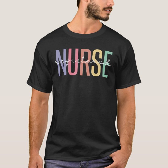Camiseta Enfermero de Vintage registrado (Anverso)