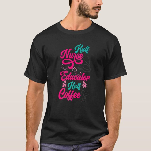 Camiseta Enfermero Educador Enfermería de café Escuela de c (Anverso)