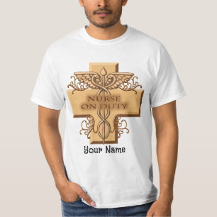 Camiseta Enfermero en el Caduceus de servicio