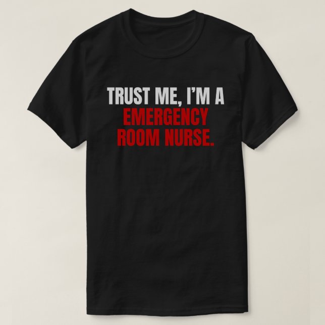 Camiseta Enfermero en sala de emergencias (Diseño del anverso)