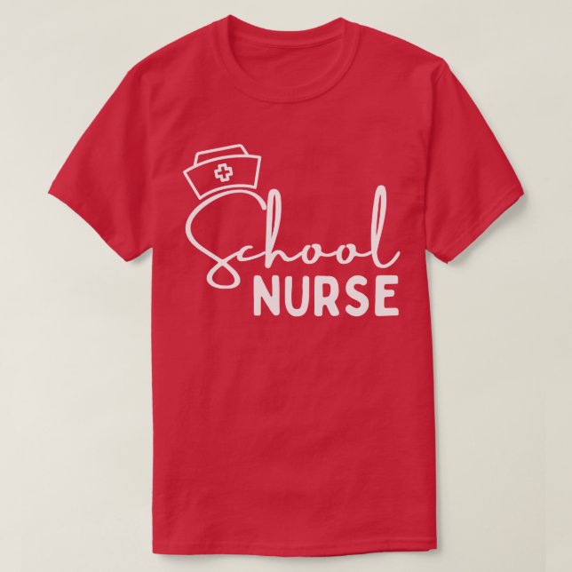 Camiseta Enfermero escolar 12 (Diseño del anverso)