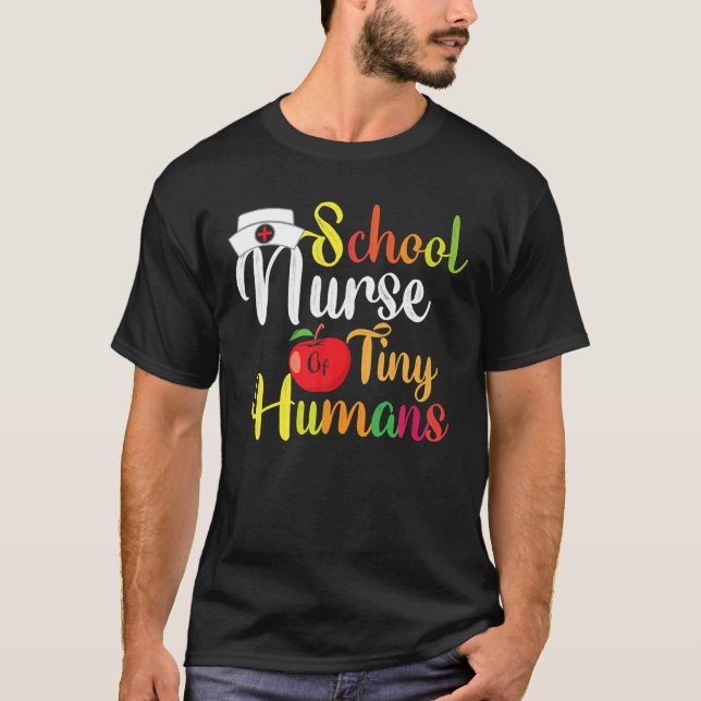 Camiseta Enfermero Escolar De Los Pequeños Humanos Adolesce (Anverso)