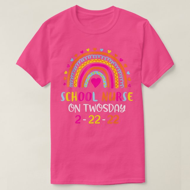 Camiseta Enfermero Escolar El 22 De Febrero De 2022 (Diseño del anverso)