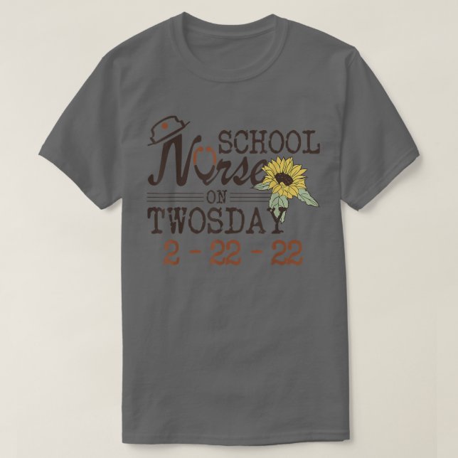 Camiseta Enfermero Escolar El 22 De Febrero De 2022 (Diseño del anverso)