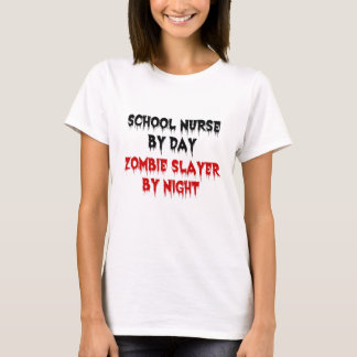 Camiseta Enfermero escolar Zombie Slayer