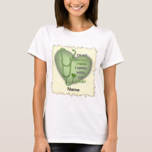 Camiseta Enfermero excepcional de corazón verde