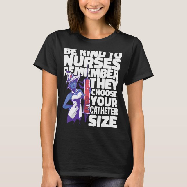 Camiseta Enfermero hospitalario de enfermería Ser amable co (Anverso)