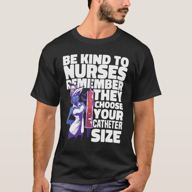 Camiseta Enfermero hospitalario de enfermería Ser amable co (Anverso)