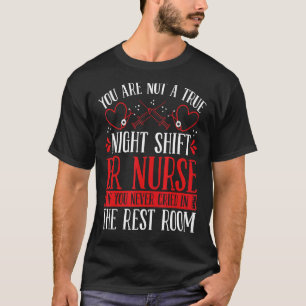 Camiseta Enfermero médico de emergencia por turnos nocturno