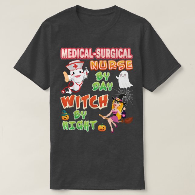 Camiseta Enfermero Médico-Quirúrgico Por Día De La Muerte D (Diseño del anverso)