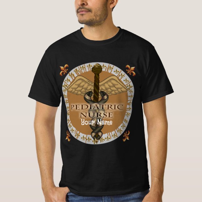Camiseta Enfermero pediátrico Caduceus (Anverso)
