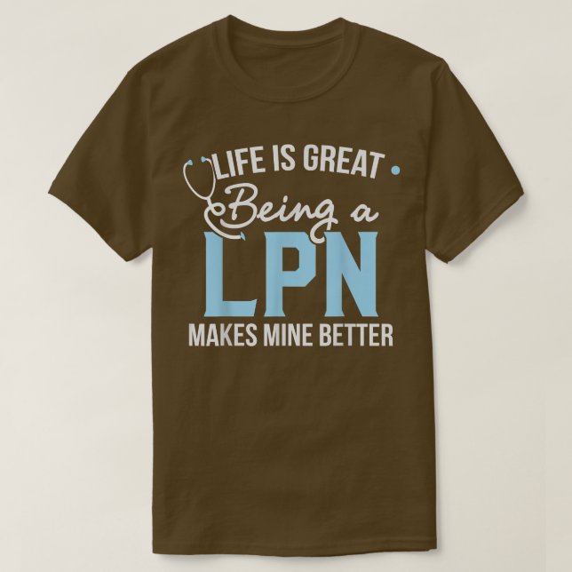 Camiseta Enfermero práctico con licencia de LPN Cute (Diseño del anverso)