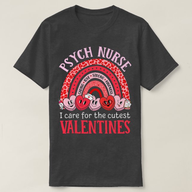 Camiseta Enfermero Psiquiátrico Día de San Valentín Arcoiri (Diseño del anverso)