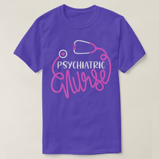 Camiseta Enfermero Psiquiátrico Enfermería de Salud Mental  (Diseño del anverso)