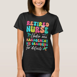 Camiseta Enfermero Retirado Bajo Nuevos Regalos De Gestión