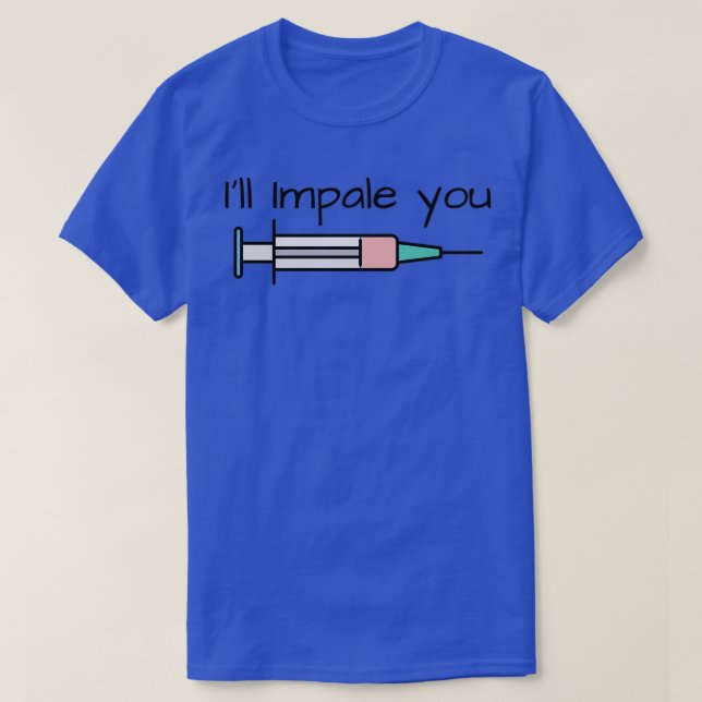 Camiseta Enfermo Impalar La Inyección De Jeringa Médica (Diseño del anverso)
