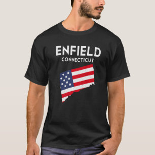 Camiseta Enfield Connecticut USA State America Travel Conne
