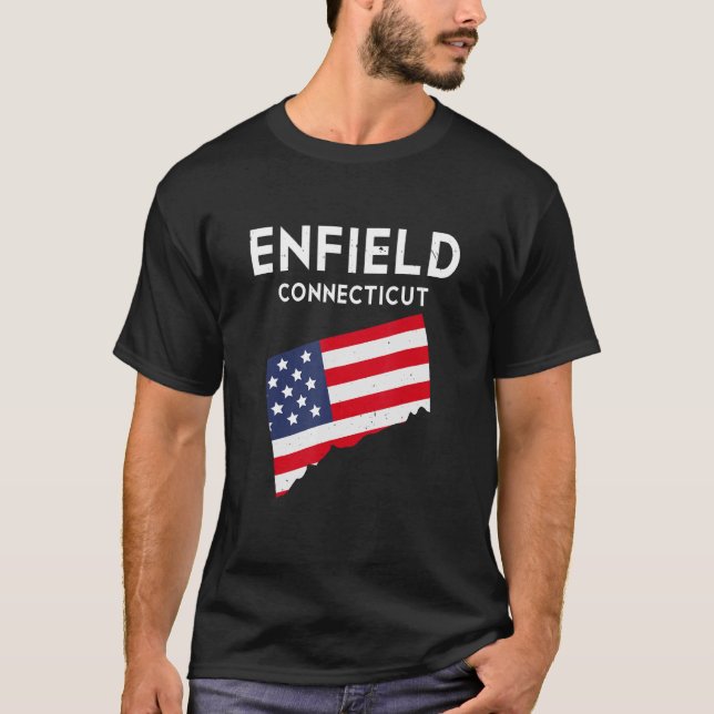 Camiseta Enfield Connecticut USA State America Travel Conne (Anverso)