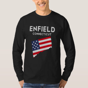 Camiseta Enfield Connecticut USA State America Travel Conne