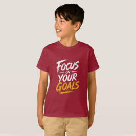 Camiseta Enfócate En Tus Metas Motivacional