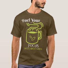 Camiseta Enfoque con verde argo - Mente energizado,