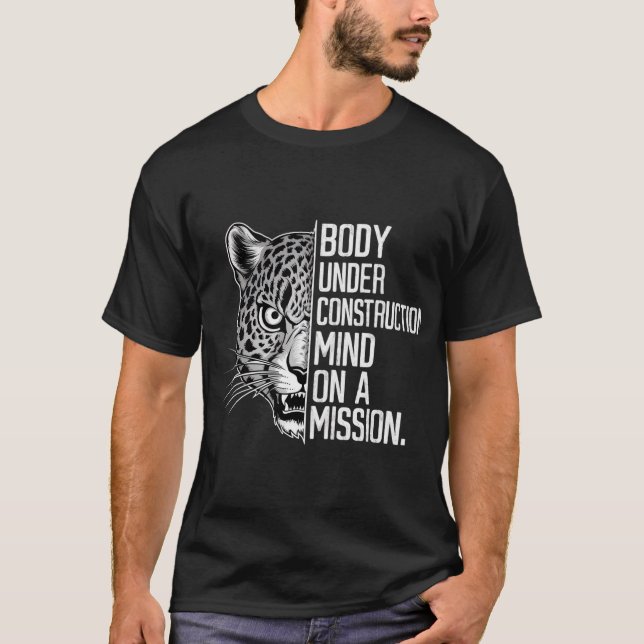 Camiseta Enfoque de leopardo (Anverso)