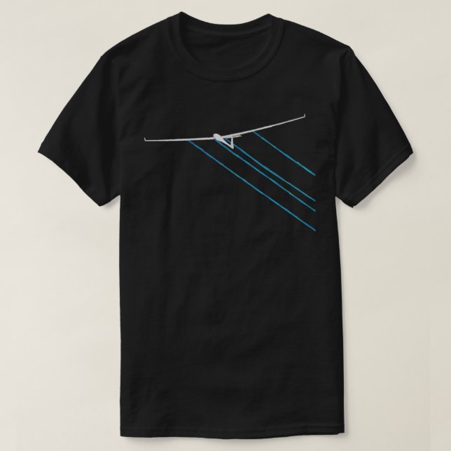 Camiseta Enfoque final de agua del planeador piloto brillan (Diseño del anverso)