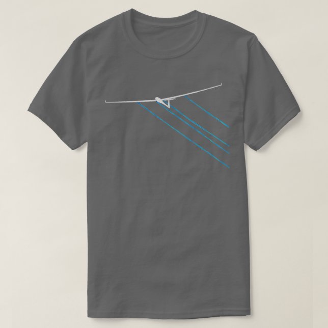 Camiseta Enfoque final de agua del planeador piloto brillan (Diseño del anverso)