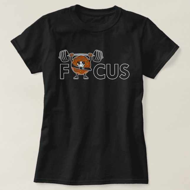 Camiseta Enfoque - Motivación de la aptitud (Diseño del anverso)