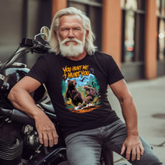 Camiseta Enfrentamiento en el bosque de osos cazando humorí