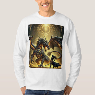 Camiseta Enfrentamiento legendario: Dragón de oro fundido y