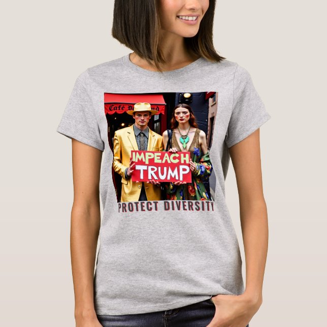 Camiseta Enfrentar a Trump ahora como político (Anverso)