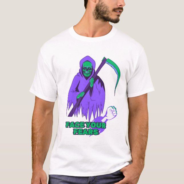 Camiseta enfrentarse a sus temores (Anverso)
