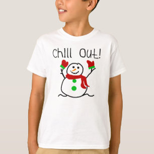 Camiseta Enfríe hacia fuera el muñeco de nieve