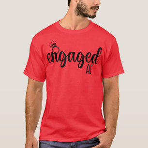 Camiseta Engaged Af Bride To Be Wedding Ring Future Mrs