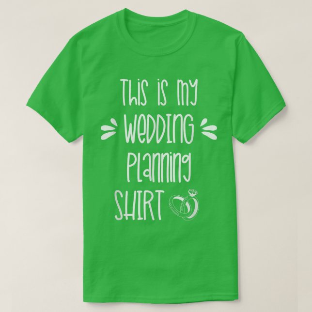 Camiseta Engaged Bride to Be Future Mrs This is My Wedding  (Diseño del anverso)