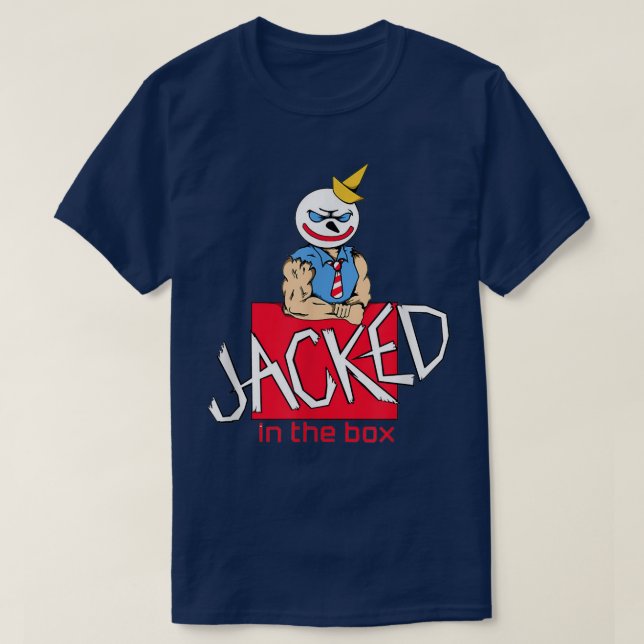 CAMISETA ENGAÑADO EN LA CAJA  (Diseño del anverso)