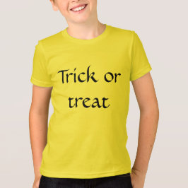 Camiseta engañar o tratar el saludo de Halloween