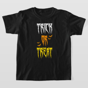 Camiseta engañar o tratar murciélagos retro halloween