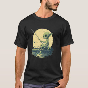 Camiseta enganchado a la diversión con este alienígena de p