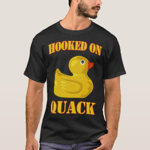 Camiseta Enganchado a Quack, animales de pájaro canino