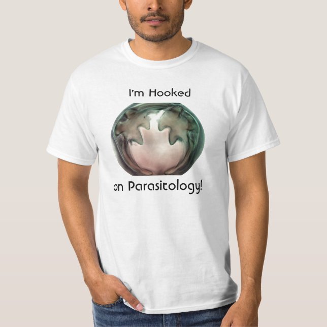 Camiseta Enganchado en la parasitología (Anverso)