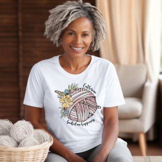 Camiseta Enganchados a la felicidad Crochet Avers personali