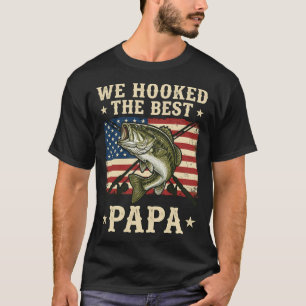 Camiseta Enganchamos al mejor papá pescando lubina
