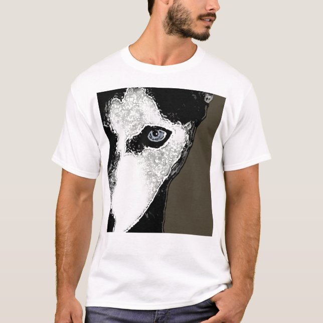 Camiseta Enganche el perro esquimal (Anverso)