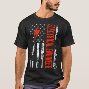 Camiseta Engi de Ingeniero Eléctrico Gráfico Retro