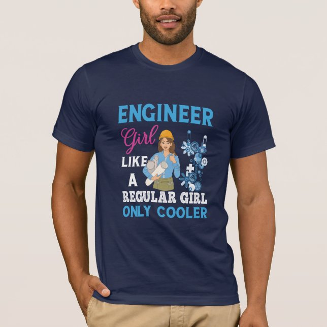 Camiseta Engineer Proud Engineer Girl (Anverso)